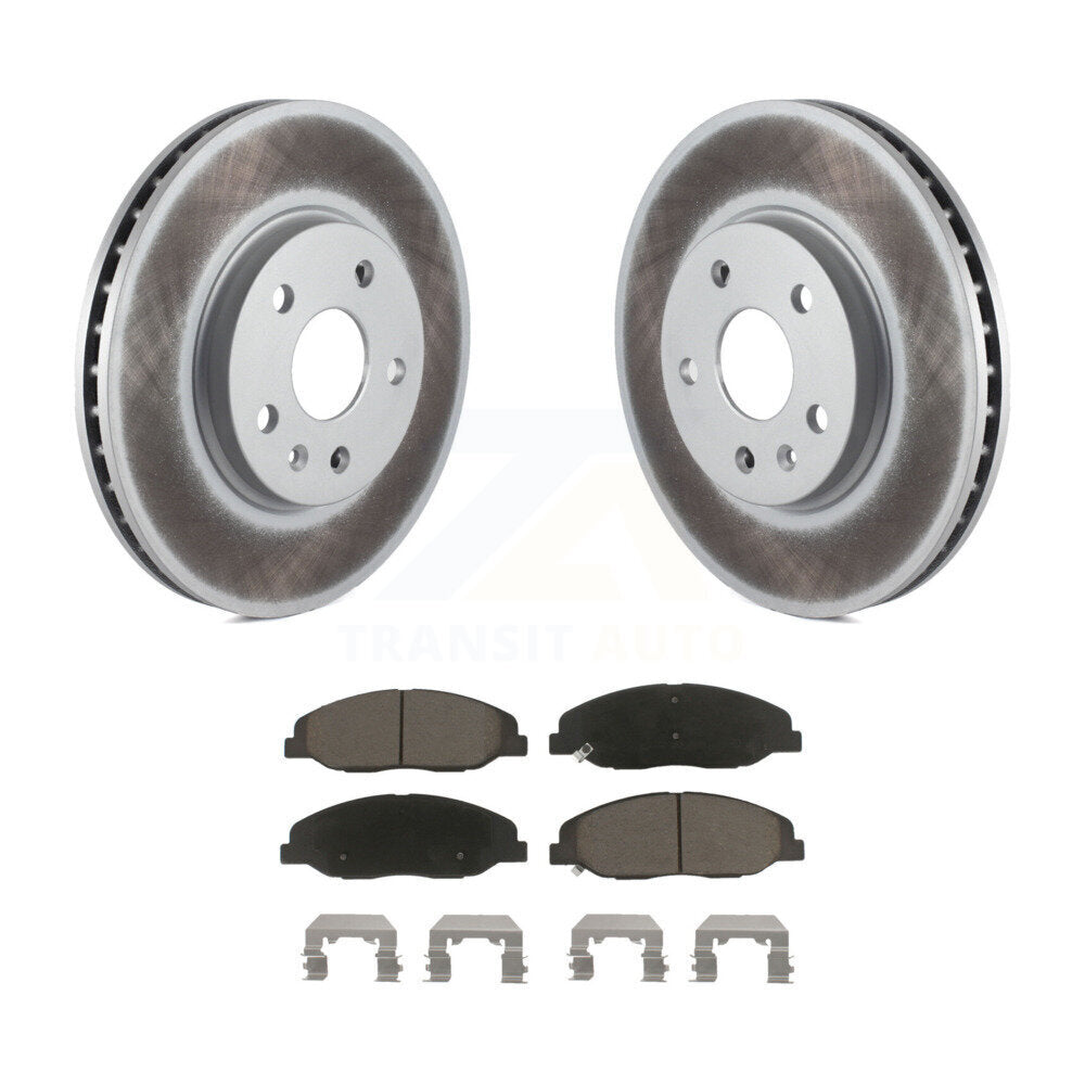 Coated Upgrade Brake Kit For 2008 Cadillac CTS Without Heavy Duty Brakes KGC-101078 Transit Auto