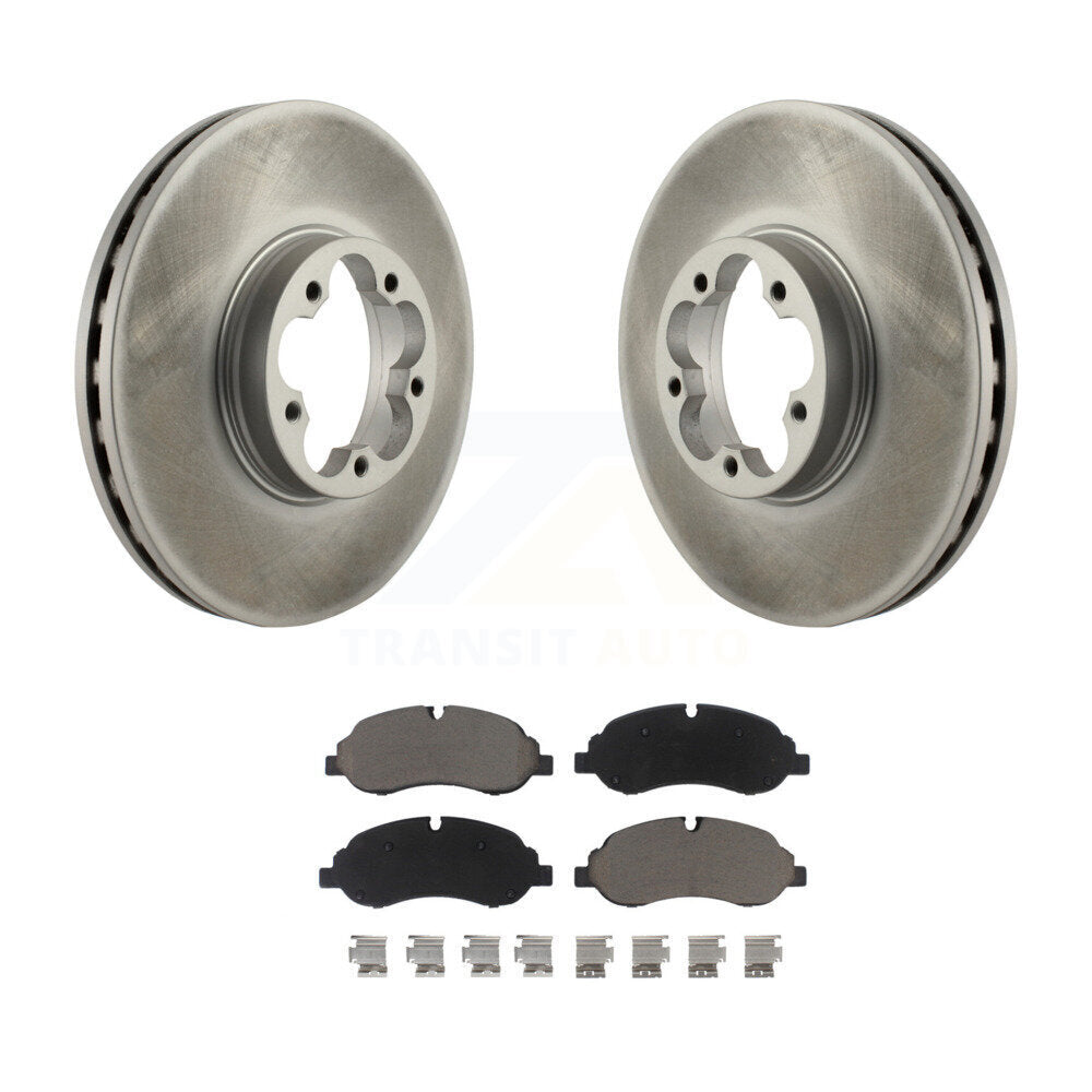 Coated Upgrade Brake Kit For 2023 Ford Transit-350 HD RWD. With Dual Rear Wheels and With Solid Rear Rotors KGC-103592 Transit Auto