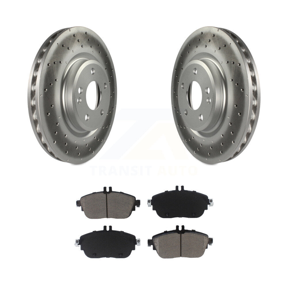 Coated Upgrade Brake Kit For 2014 Mercedes-Benz B250 With Sport Package KGC-102439 Transit Auto