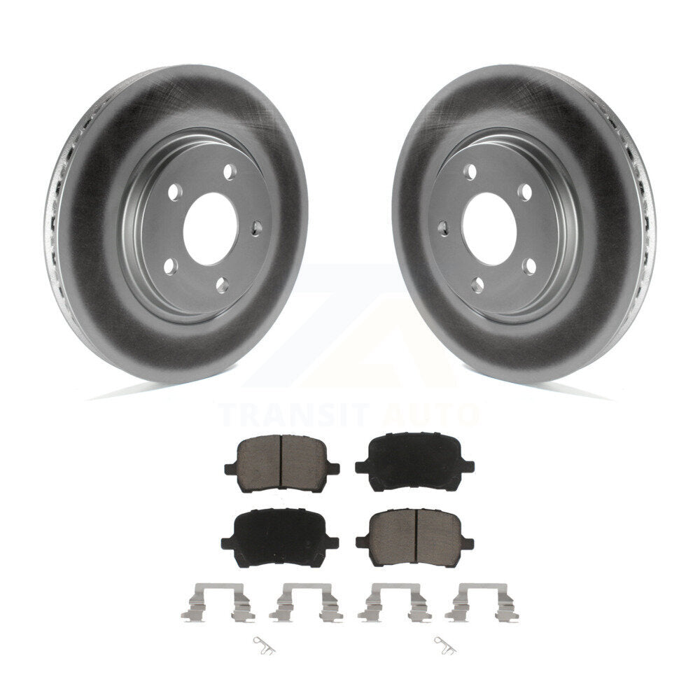 Coated Upgrade Brake Kit For 2005 Chevrolet Malibu Disc rear brakes. With 296mm Diameter Front Rotor KGC-100674 Transit Auto