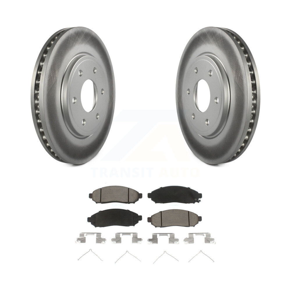 Coated Upgrade Brake Kit For 2005 Nissan Frontier RWD and with 2.5L KGC-101095 Transit Auto