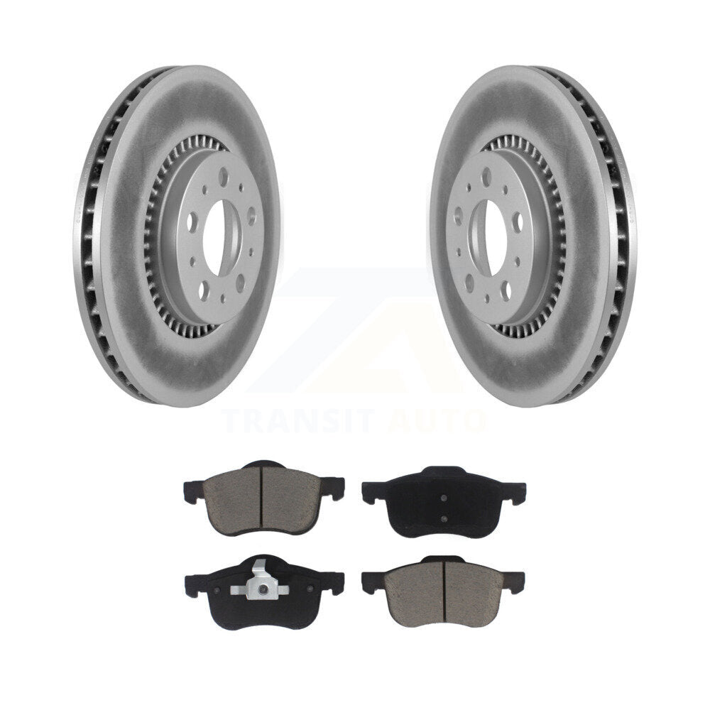 Coated Upgrade Brake Kit For 2004 Volvo S80 With 305mm Diameter Front Rotor KGC-101100 Transit Auto