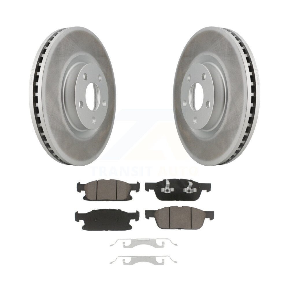 Coated Upgrade Brake Kit For 2015 Ford Edge With 316mm Diameter Front Rotor KGC-100739 Transit Auto