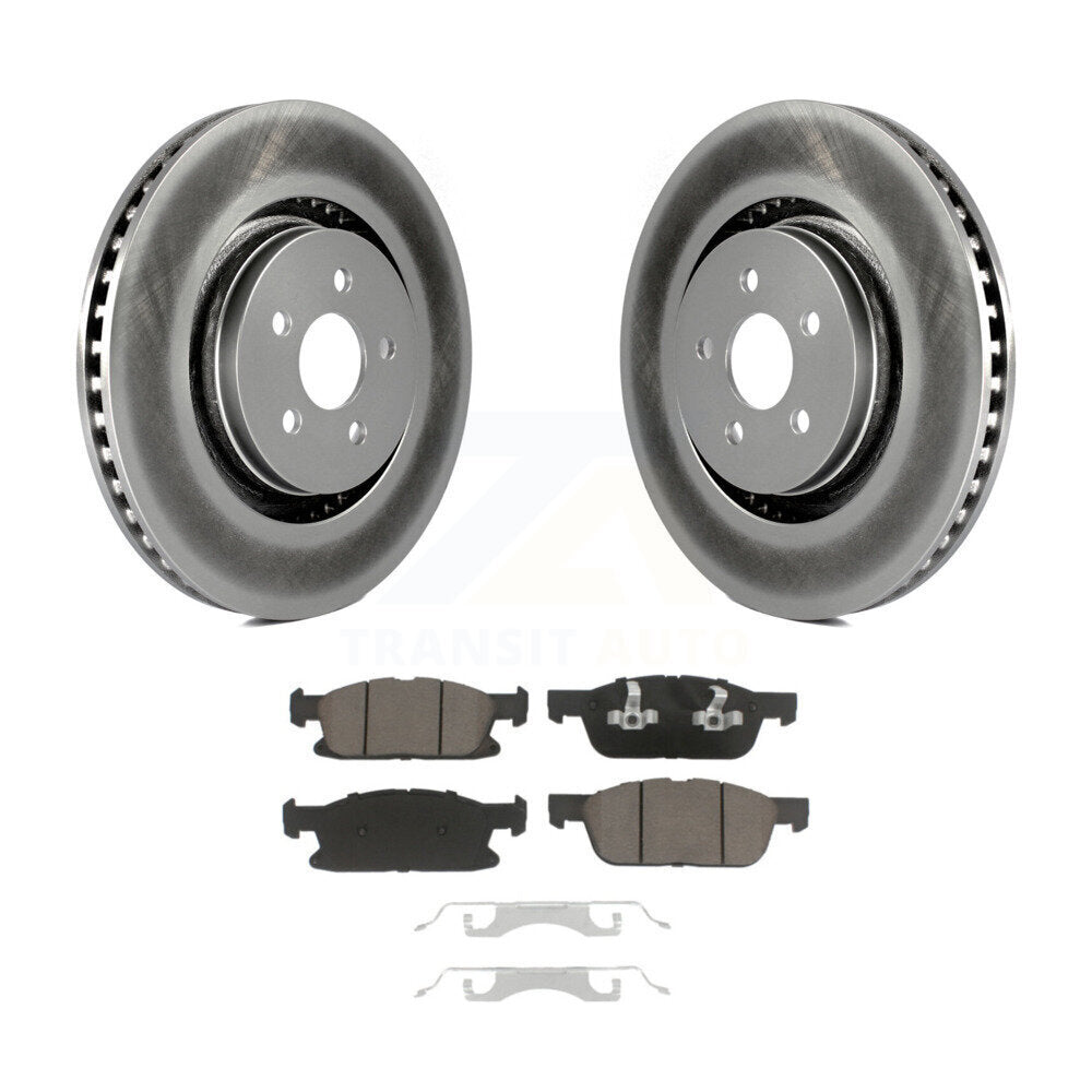 Coated Upgrade Brake Kit For 2021 Lincoln Nautilus With Solid Rear Rotors KGC-100740 Transit Auto