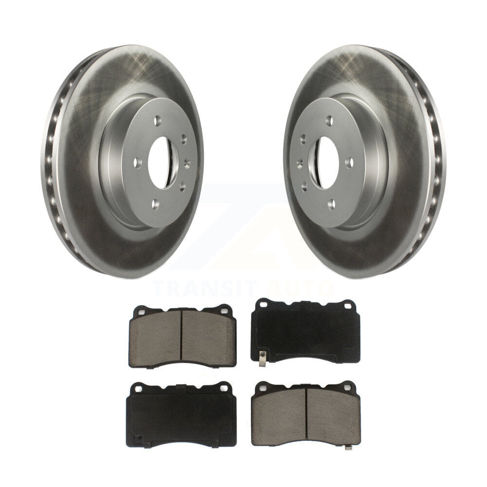 Coated Upgrade Brake Kit For 2014 Cadillac ATS With 321mm Diameter Front Rotor KGC-101310 Transit Auto