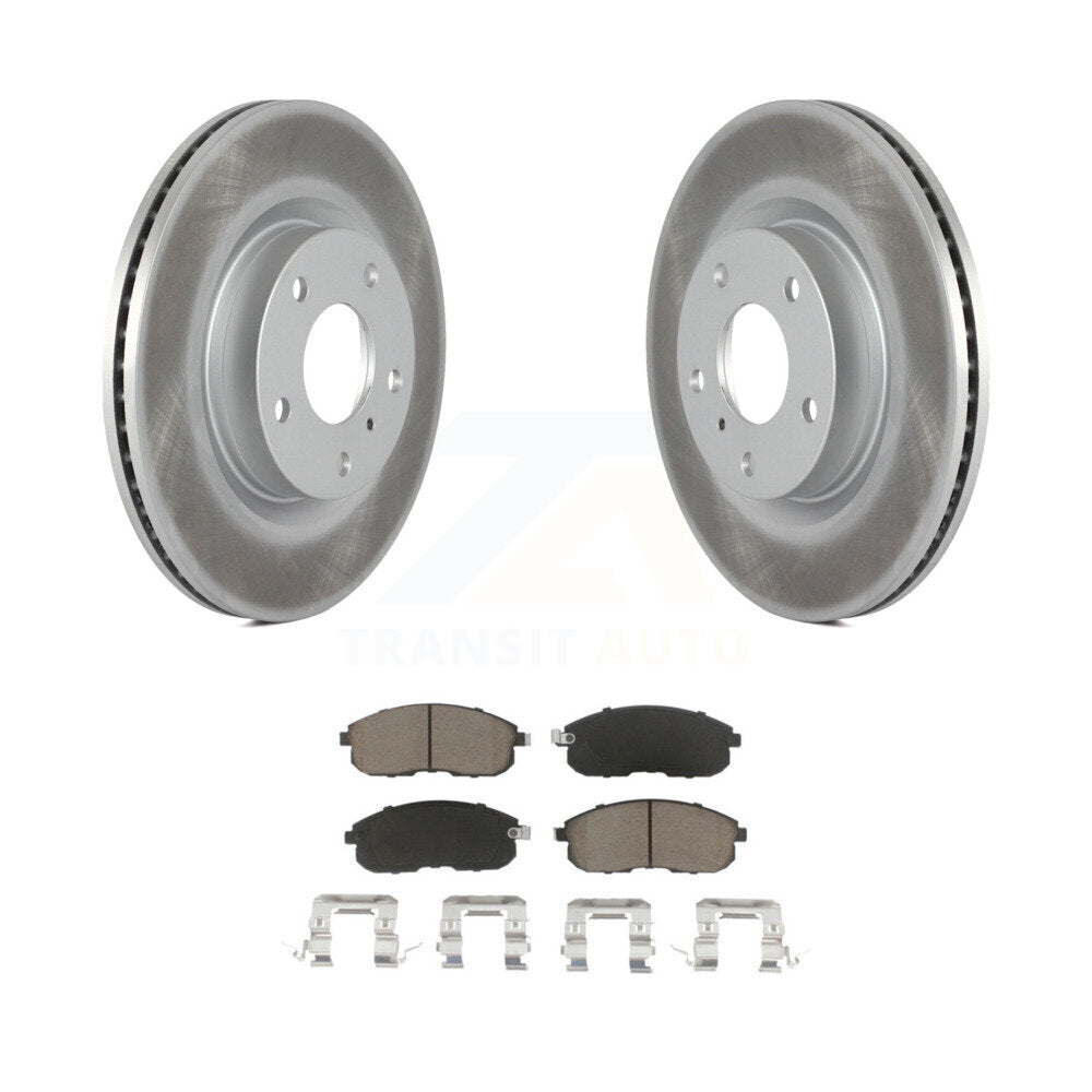 Coated Upgrade Brake Kit For 2005 Nissan 350Z Without Brembo Brakes KGC-100949 Transit Auto