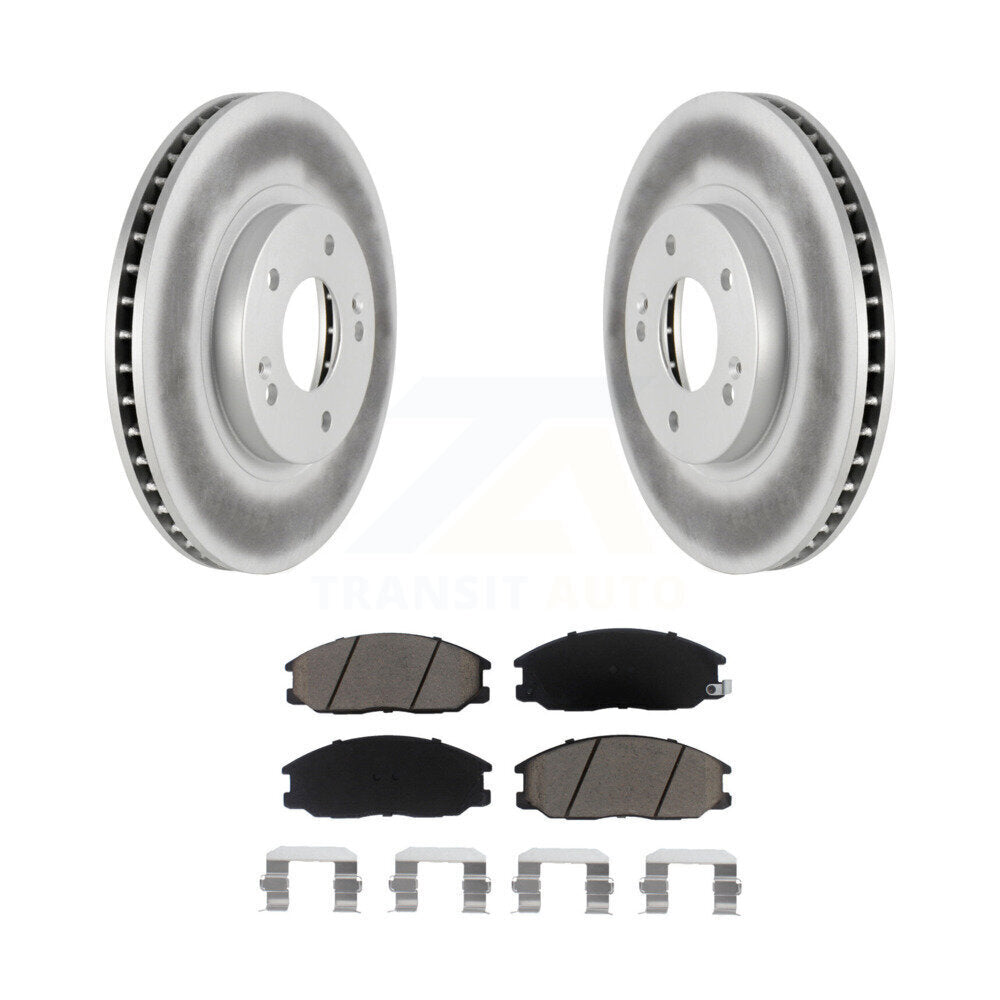 Coated Upgrade Brake Kit For 2005 Hyundai Santa Fe With 294mm Diameter Front Rotor KGC-101243 Transit Auto