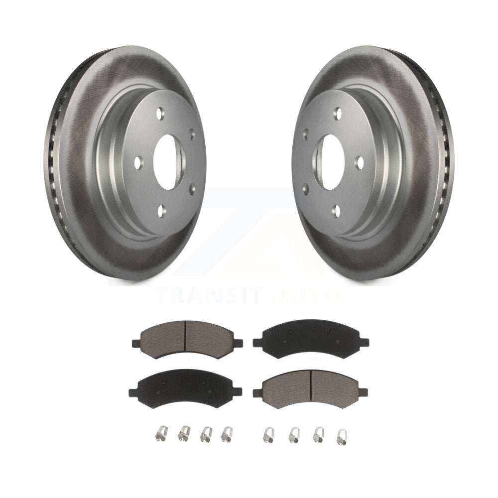 Coated Upgrade Brake Kit For 2006 Dodge Ram 1500 Laramie/Sport/TRX4/SLT/ST. With 5 Lug Wheels KGC-100634 Transit Auto