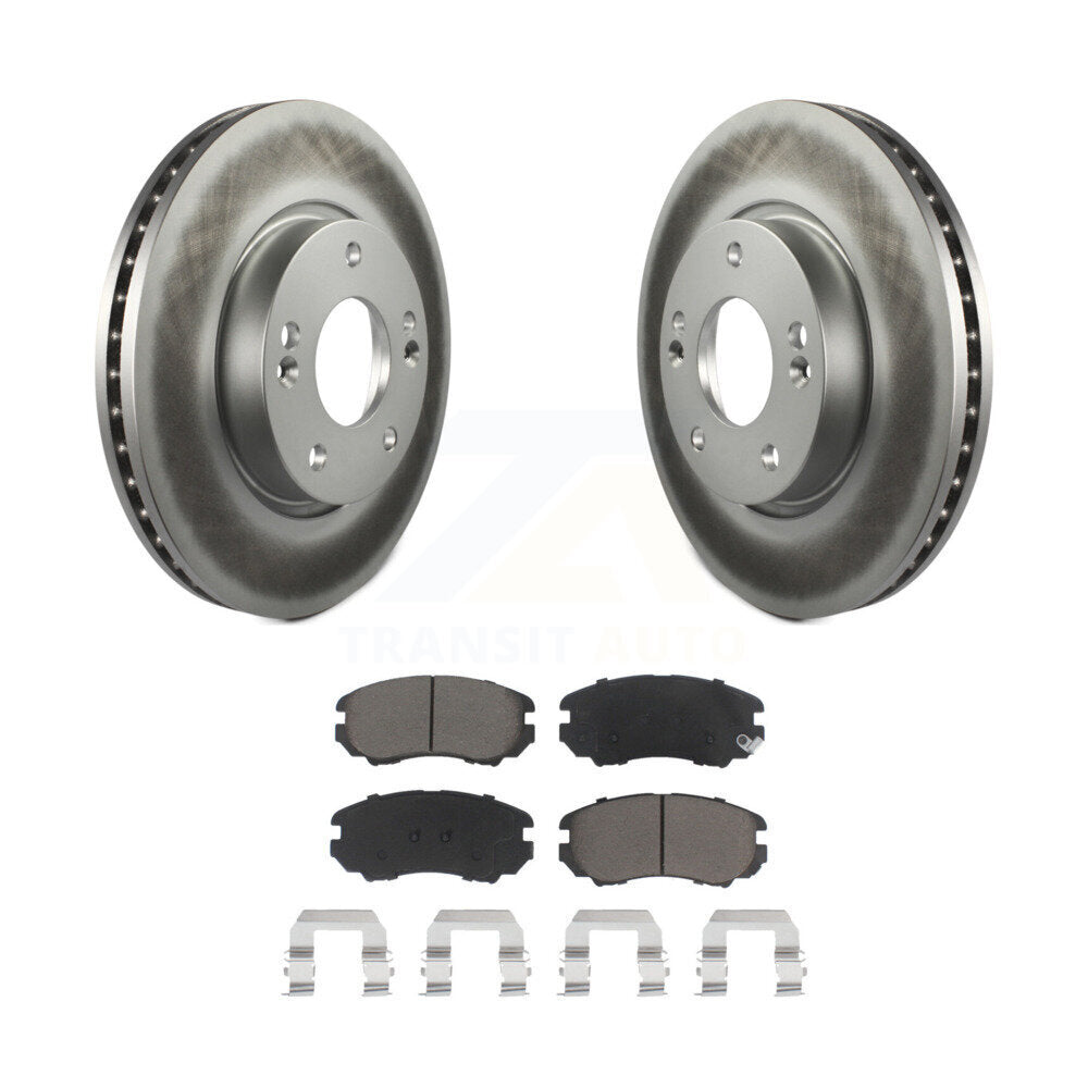 Coated Upgrade Brake Kit For 2004 Hyundai Tiburon Base KGC-100958 Transit Auto