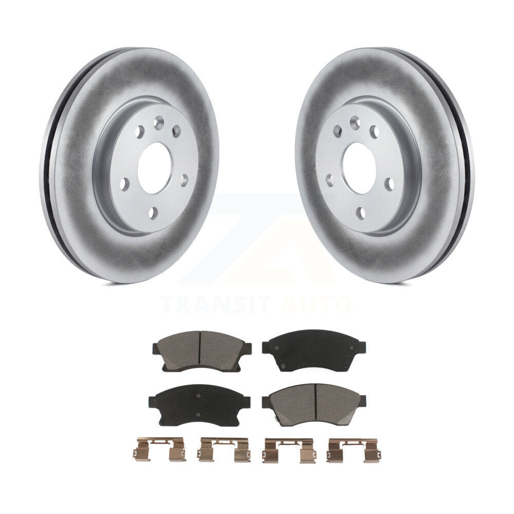 Coated Upgrade Brake Kit For 2015 Chevrolet Cruze GAS engine and with Drum rear brakes KGC-101932 Transit Auto