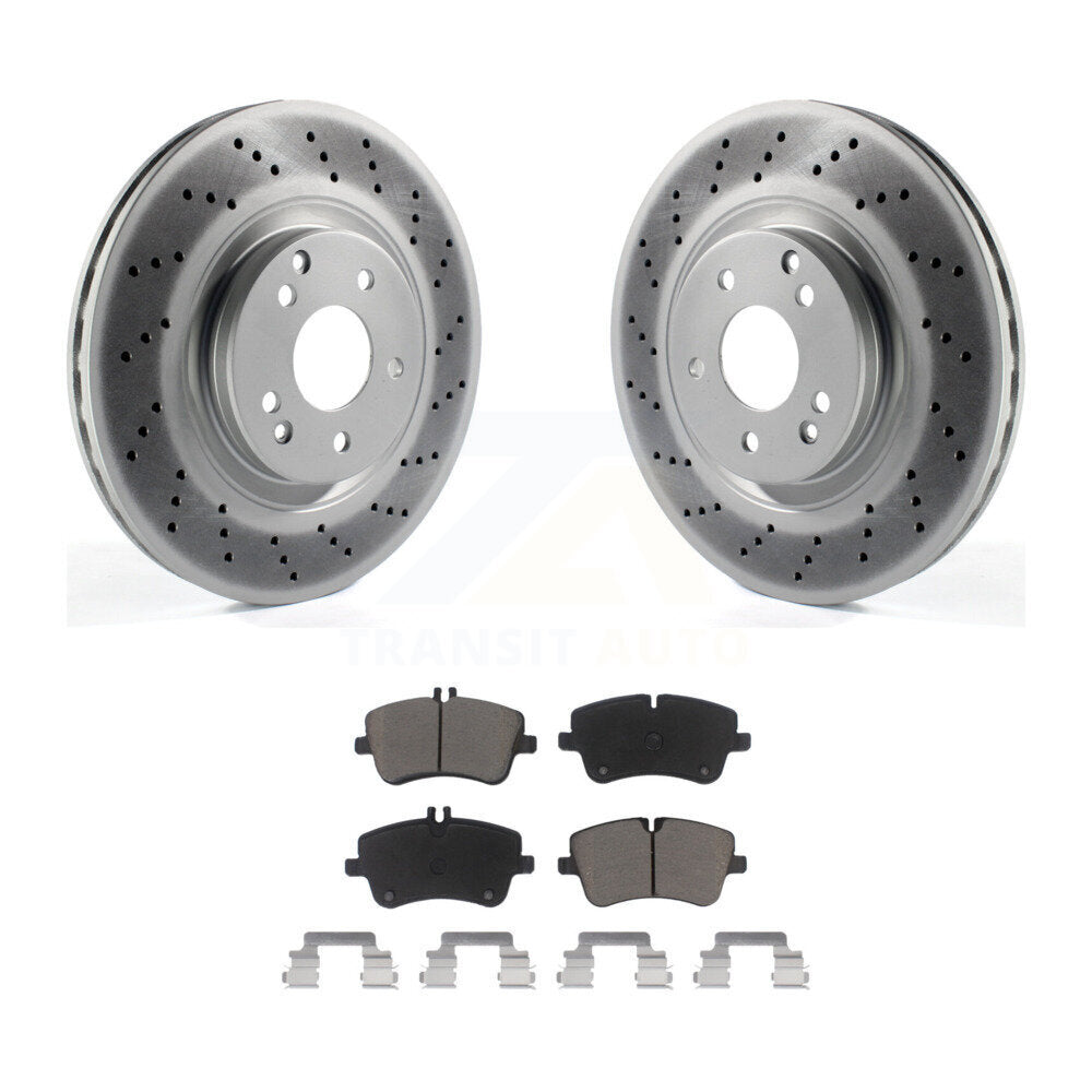 Coated Upgrade Brake Kit For 2004 Mercedes-Benz C320 Wagon/Coupe and with RWD. With Sport Package KGC-100815 Transit Auto