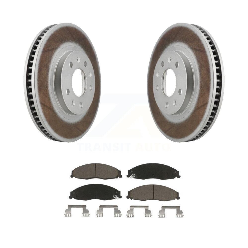 Coated Upgrade Brake Kit For 2005 Cadillac CTS Base. With Standard Suspension KGC-100986 Transit Auto