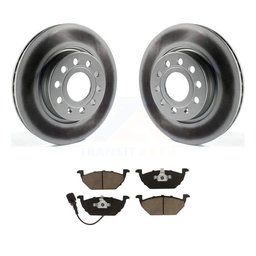 Coated Upgrade Brake Kit For 2012 Volkswagen Jetta Drum rear brakes. With 280mm Diameter Front Rotor KGC-101890 Transit Auto