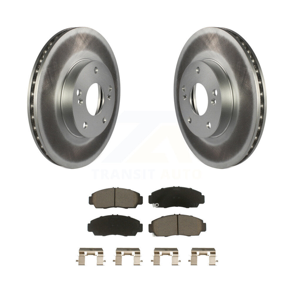 Coated Upgrade Brake Kit For 2005 Honda Accord Coupe and with 3.0L and GAS engine and Manual transmission. With 282mm Diameter Front Rotor KGC-102272 Transit Auto