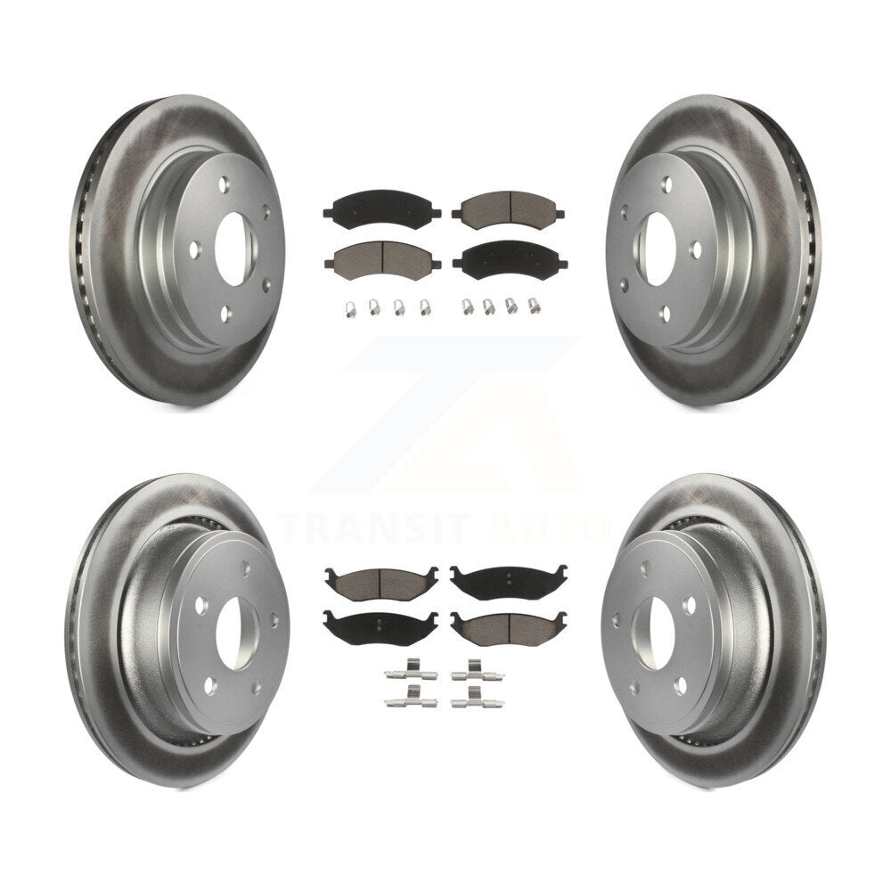 Coated Upgrade Brake Kit For 2006 Dodge Ram 1500 Laramie/Sport/TRX4/SLT/ST. With 5 Lug Wheels KGC-100634 Transit Auto