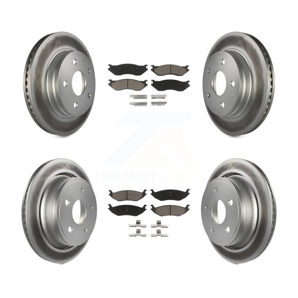 Coated Upgrade Brake Kit For 2004 Dodge Durango KGC-100636 Transit Auto