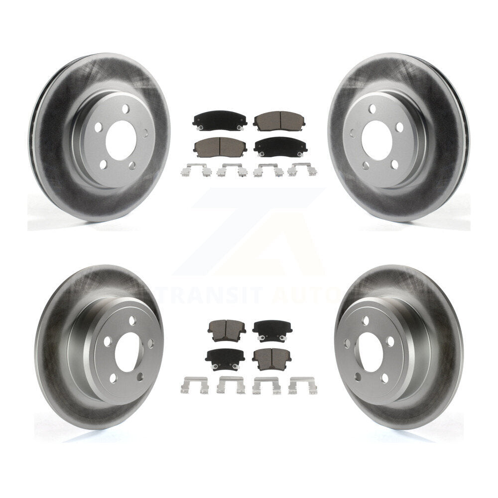 Coated Upgrade Brake Kit For 2005 Chrysler 300 2.7L KGC-100640 Transit Auto