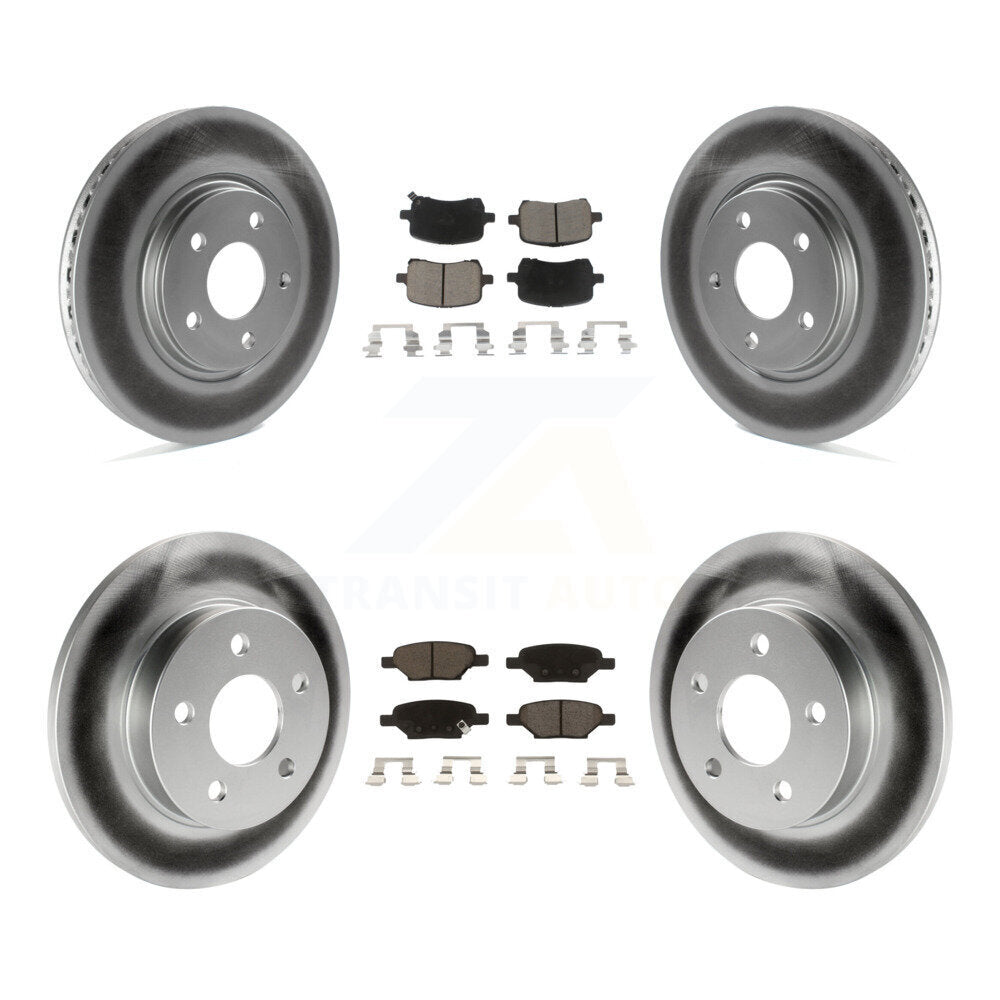 Coated Upgrade Brake Kit For 2004 Saturn Ion Supercharged KGC-100673 Transit Auto