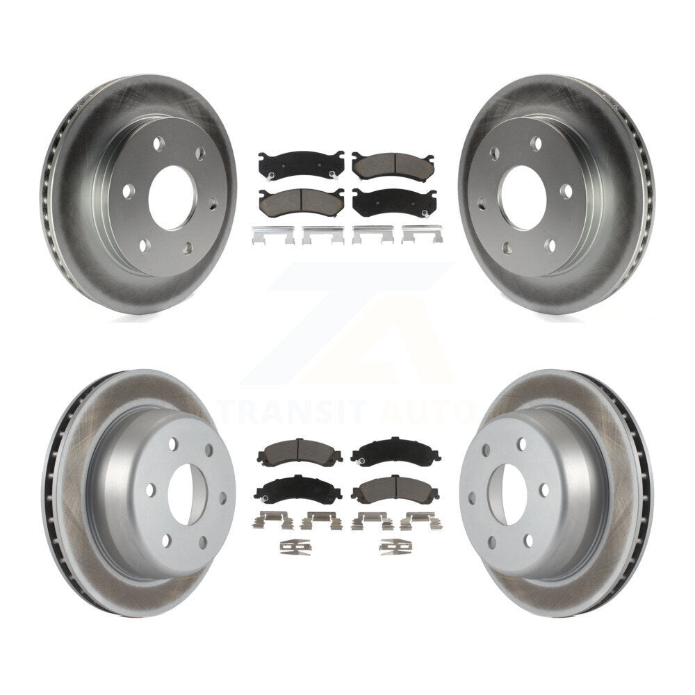 Coated Upgrade Brake Kit For 2004 Cadillac Escalade EXT KGC-100688 Transit Auto