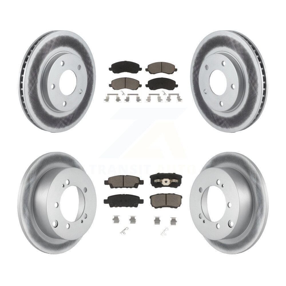 Coated Upgrade Brake Kit For 2005 Mitsubishi Lancer Ralliart KGC-100692 Transit Auto