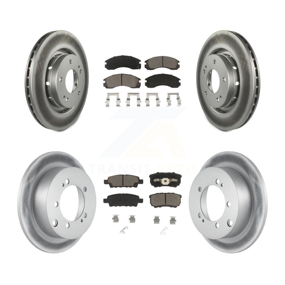 Coated Upgrade Brake Kit For 2005 Mitsubishi Outlander KGC-100693 Transit Auto