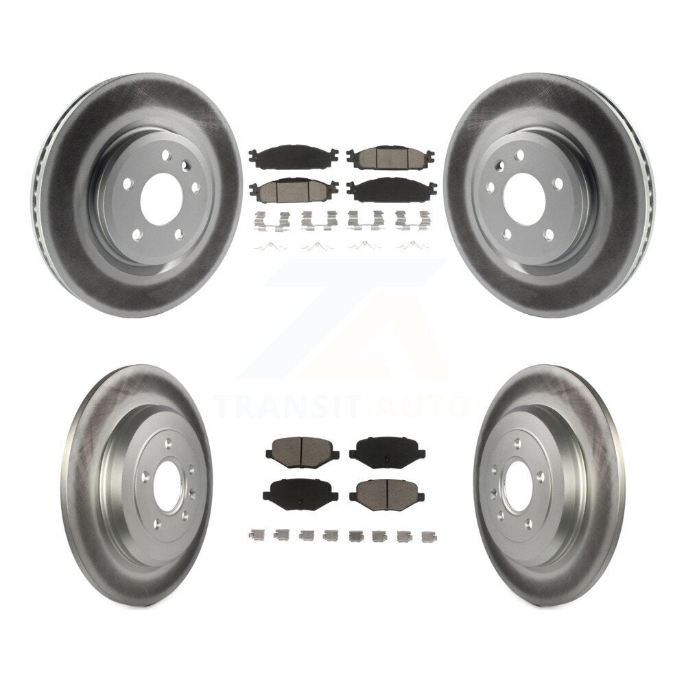 Coated Upgrade Brake Kit For 2011 Lincoln MKS KGC-100696 Transit Auto