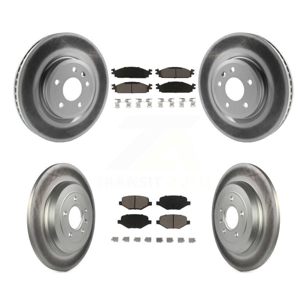 Coated Upgrade Brake Kit For 2009 Lincoln MKS KGC-100699 Transit Auto