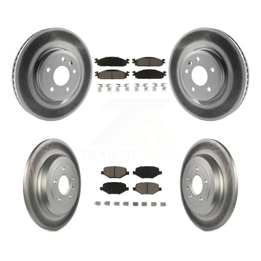 Coated Upgrade Brake Kit For 2009 Lincoln MKS KGC-100699 Transit Auto
