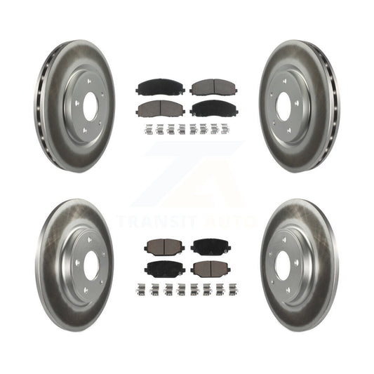 Coated Upgrade Brake Kit For 2015 Dodge Grand Caravan With Dual Piston Front Caliper KGC-100711 Transit Auto