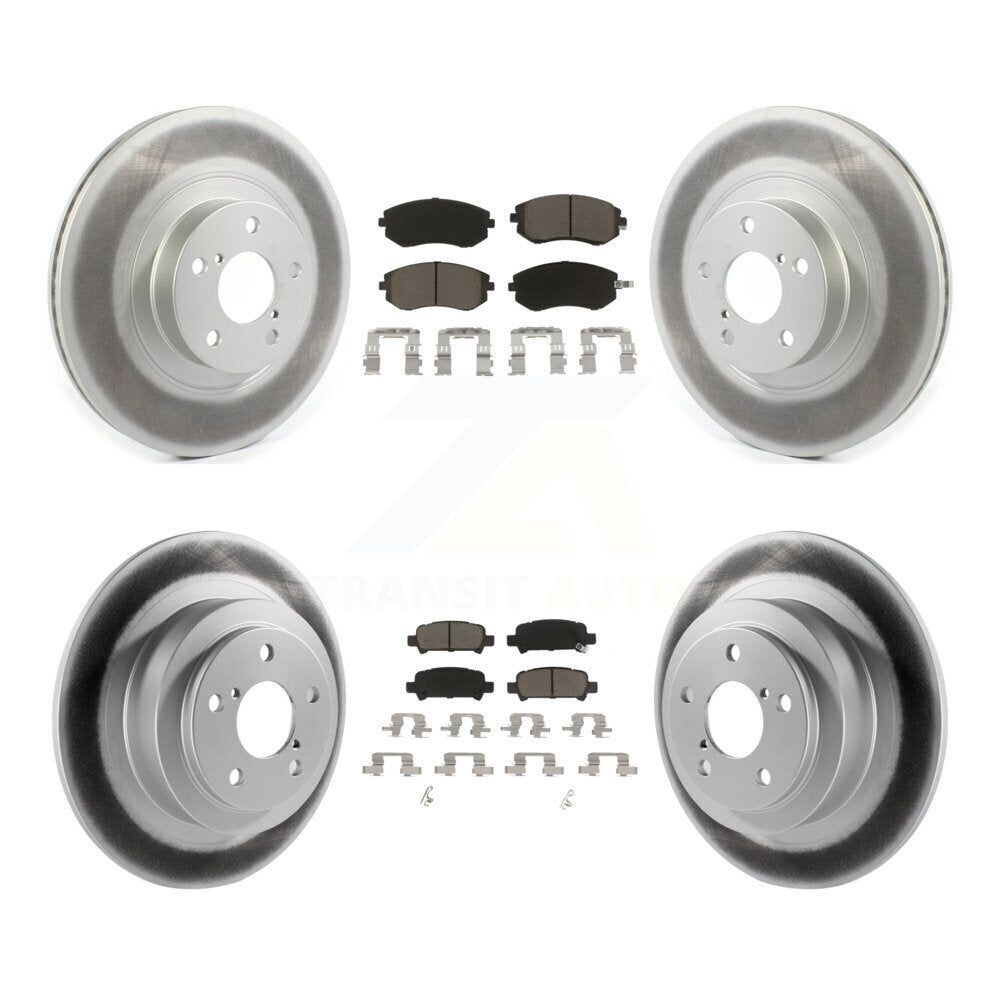 Coated Upgrade Brake Kit For 2005 Subaru Baja Turbocharged. With 292mm Diameter Front Rotor KGC-100722 Transit Auto
