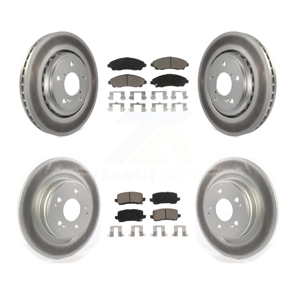 Coated Upgrade Brake Kit For 2017 Acura MDX KGC-100733 Transit Auto