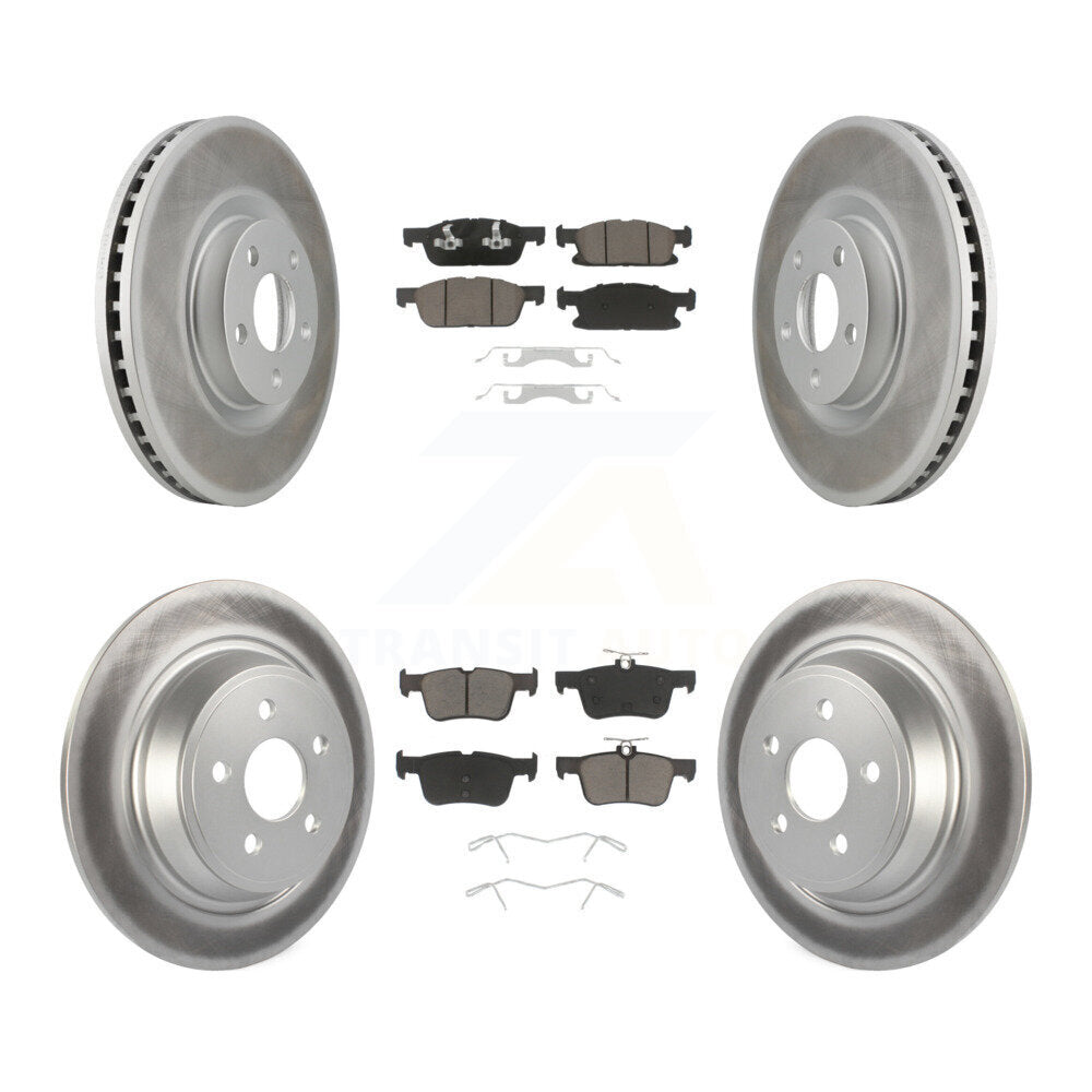 Coated Upgrade Brake Kit For 2015 Ford Edge With 316mm Diameter Front Rotor KGC-100739 Transit Auto