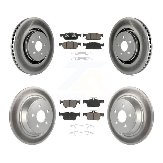 Coated Upgrade Brake Kit For 2020 Lincoln Nautilus With Solid Rear Rotors KGC-100740 Transit Auto