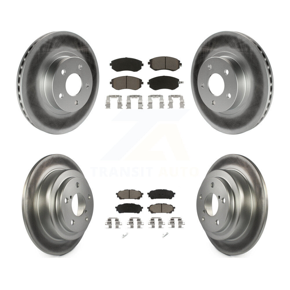 Coated Upgrade Brake Kit For 2005 Saab 9-2X Linear KGC-100749 Transit Auto