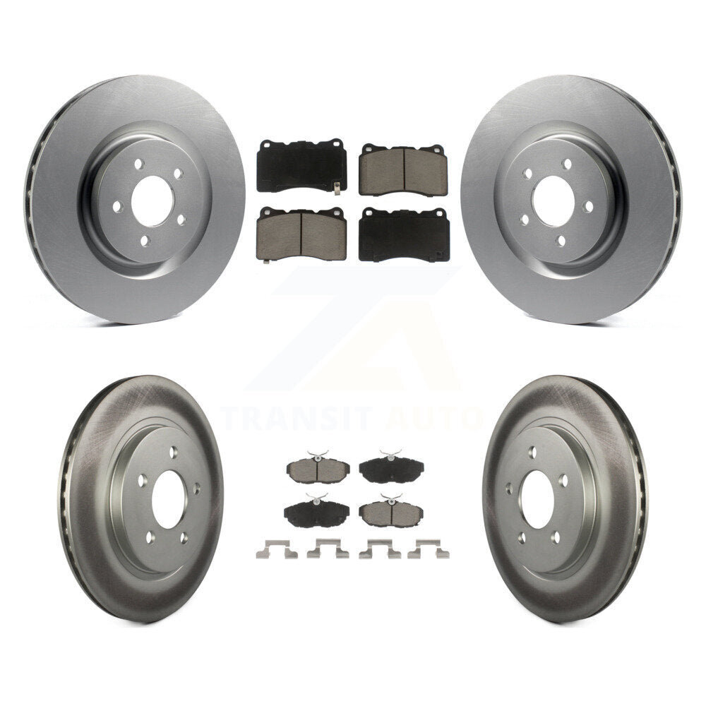 Coated Upgrade Brake Kit For 2012 Ford Mustang GT. With 4 Piston Caliper and With Brembo Calipers KGC-100753 Transit Auto