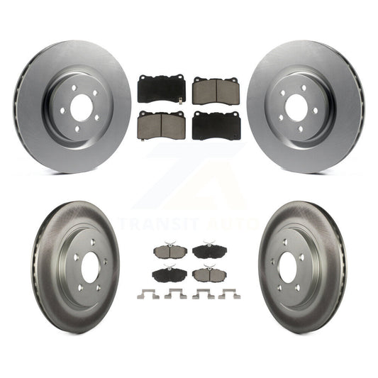 Coated Upgrade Brake Kit For 2011 Ford Mustang GT. With 4 Piston Caliper KGC-100753 Transit Auto