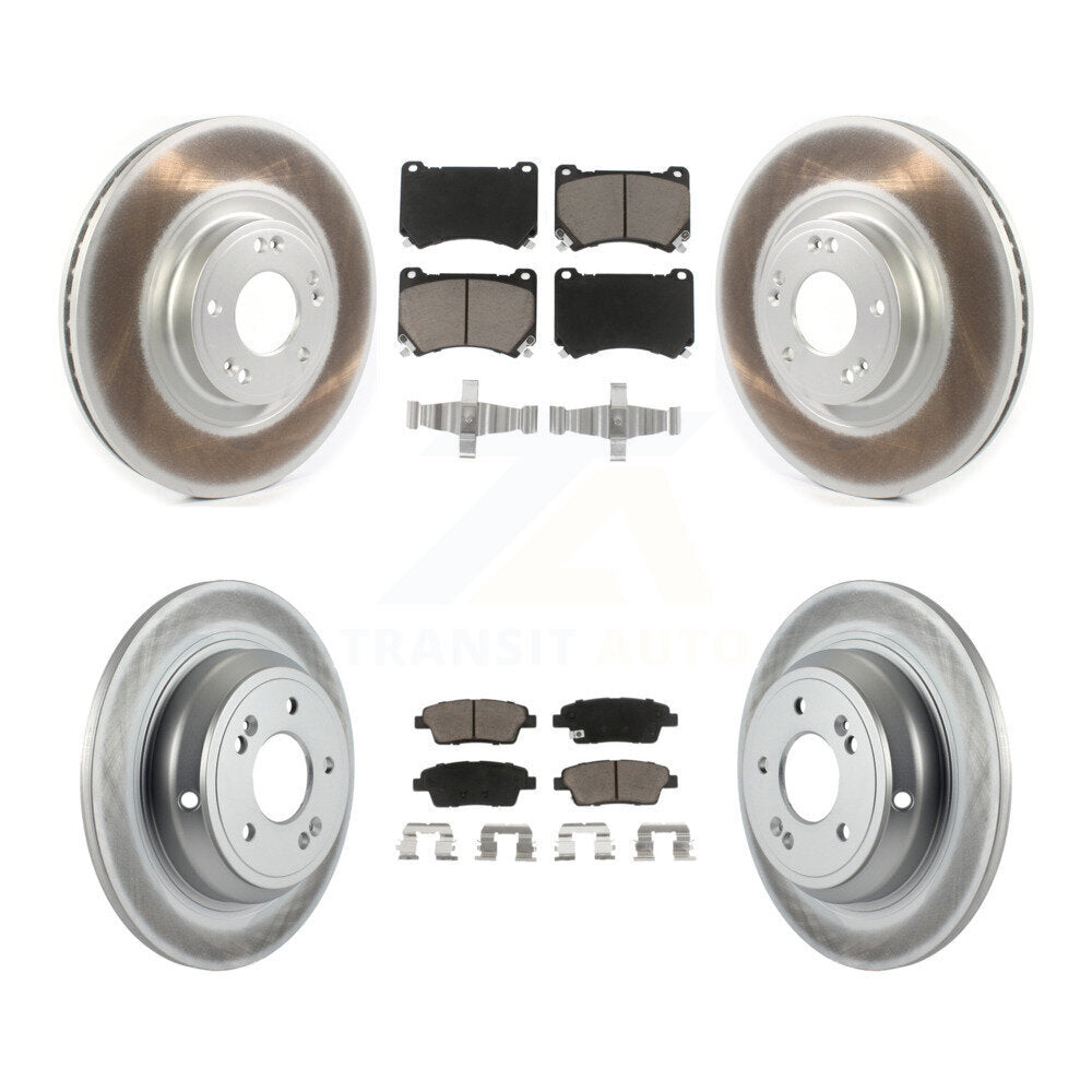 Coated Upgrade Brake Kit For 2013 Hyundai Genesis 3.8L KGC-100762 Transit Auto