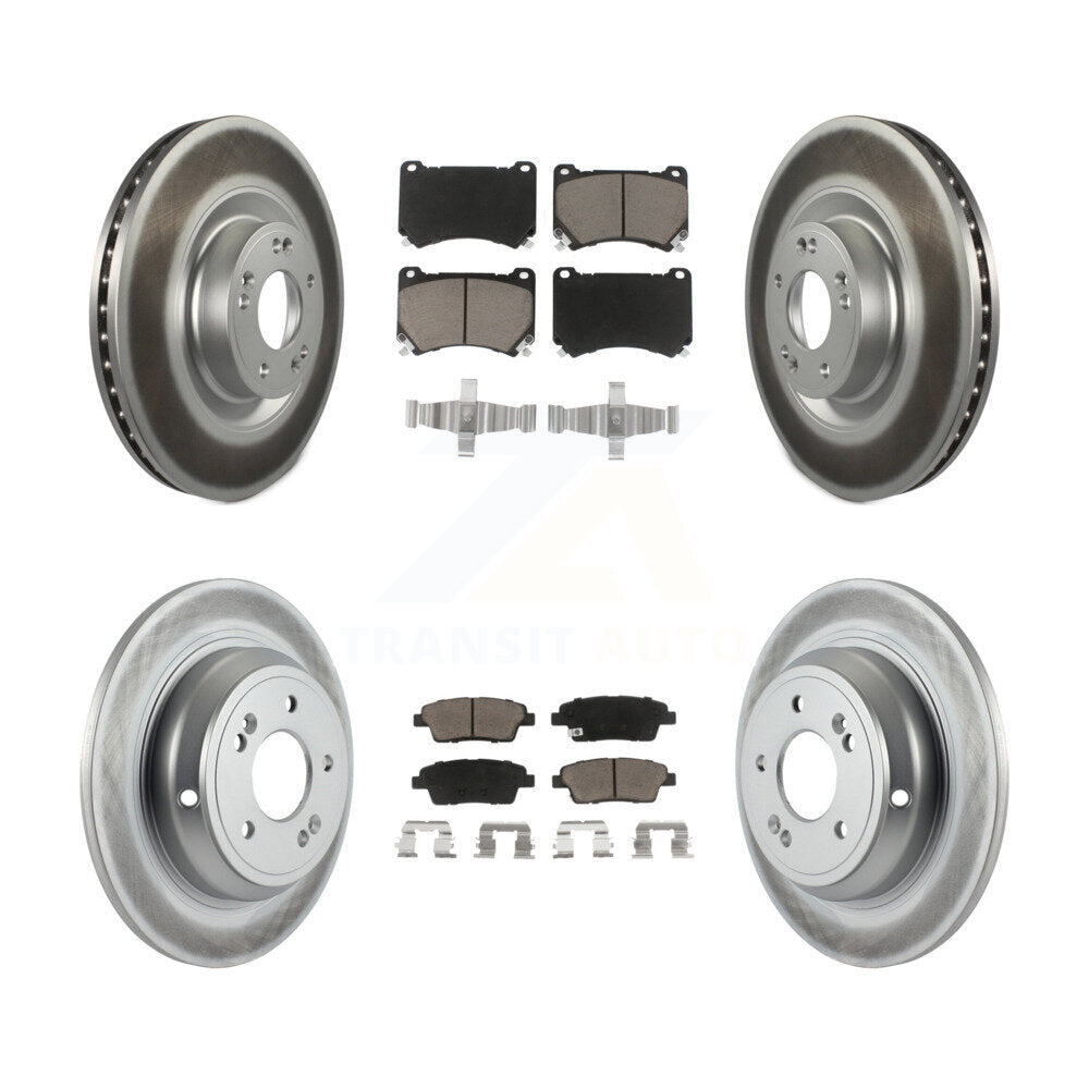 Coated Upgrade Brake Kit For 2012 Hyundai Genesis 5.0L KGC-100763 Transit Auto