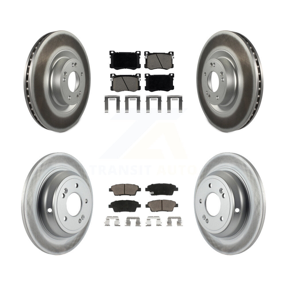 Coated Upgrade Brake Kit For 2017 Genesis G80 3.8L KGC-100764 Transit Auto
