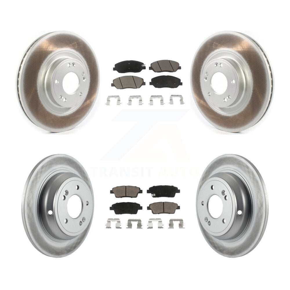 Coated Upgrade Brake Kit For 2012 Hyundai Genesis 3.8L KGC-100769 Transit Auto