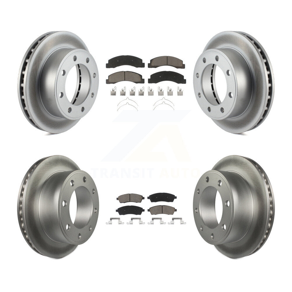 Coated Upgrade Brake Kit For 2004 Ford Excursion 4WD KGC-100771 Transit Auto