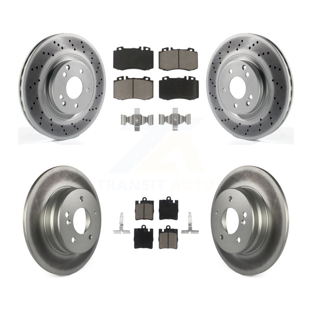 Coated Upgrade Brake Kit For 2004 Mercedes-Benz C320 Sedan and with RWD. With Sport Package and To 04/20/04 KGC-100813 Transit Auto