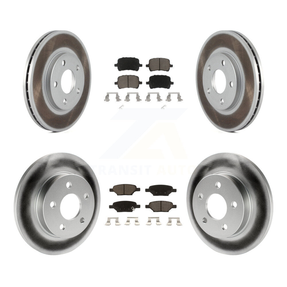 Coated Upgrade Brake Kit For 2005 Chevrolet Malibu Disc rear brakes. With 276mm Diameter Front Rotor KGC-100833 Transit Auto