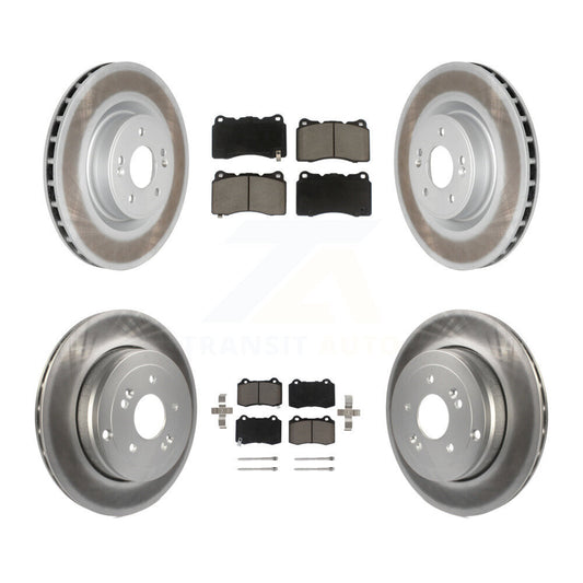 Coated Upgrade Brake Kit For 2015 Hyundai Genesis Coupe 3.8 R-Spec/3.8 Ultimate KGC-100842 Transit Auto