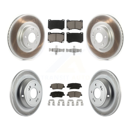 Coated Upgrade Brake Kit For 2009 Hyundai Genesis 4.6L KGC-100847 Transit Auto