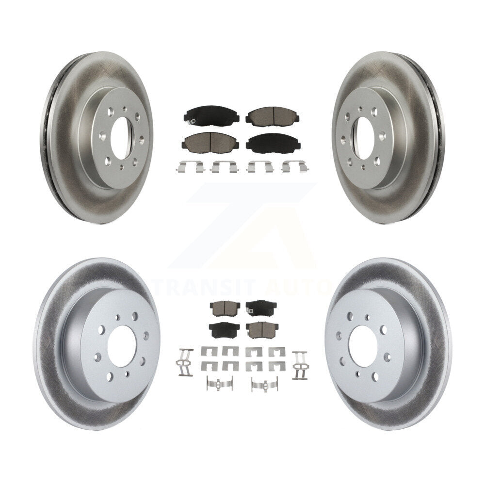 Coated Upgrade Brake Kit For 2005 Acura EL KGC-100852 Transit Auto