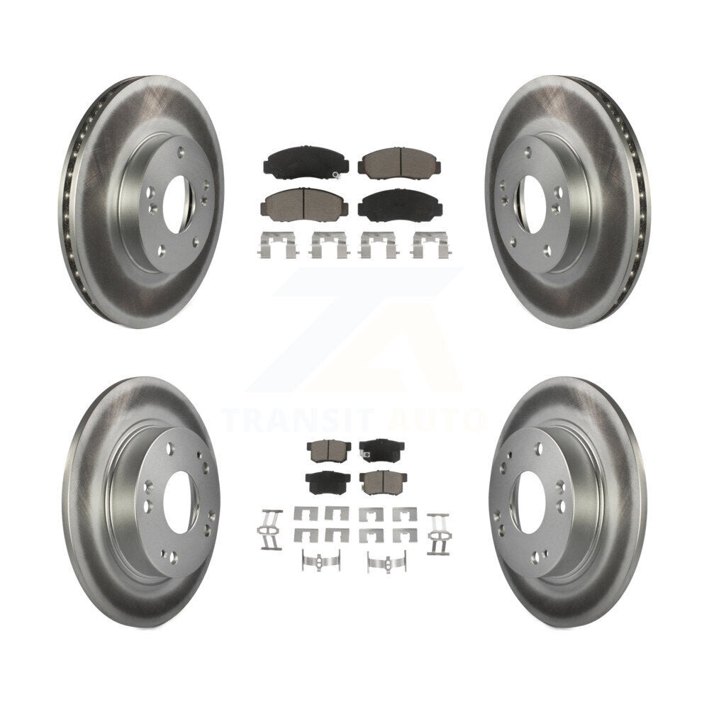 Coated Upgrade Brake Kit For 2006 Acura CSX KGC-100870 Transit Auto