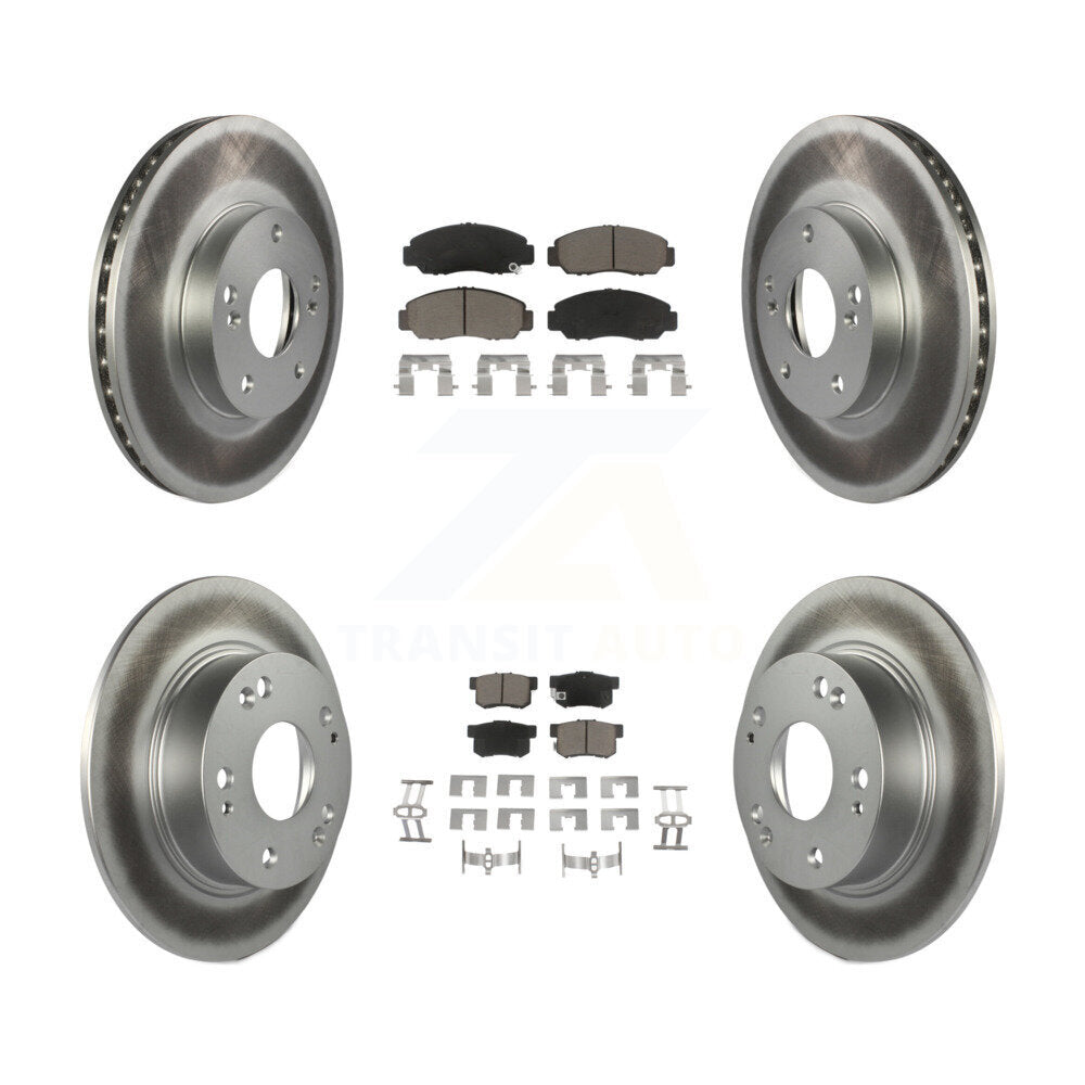 Coated Upgrade Brake Kit For 2005 Honda Accord Coupe and with 3.0L and GAS engine and Automatic transmission. With 282mm Diameter Front Rotor KGC-100873 Transit Auto