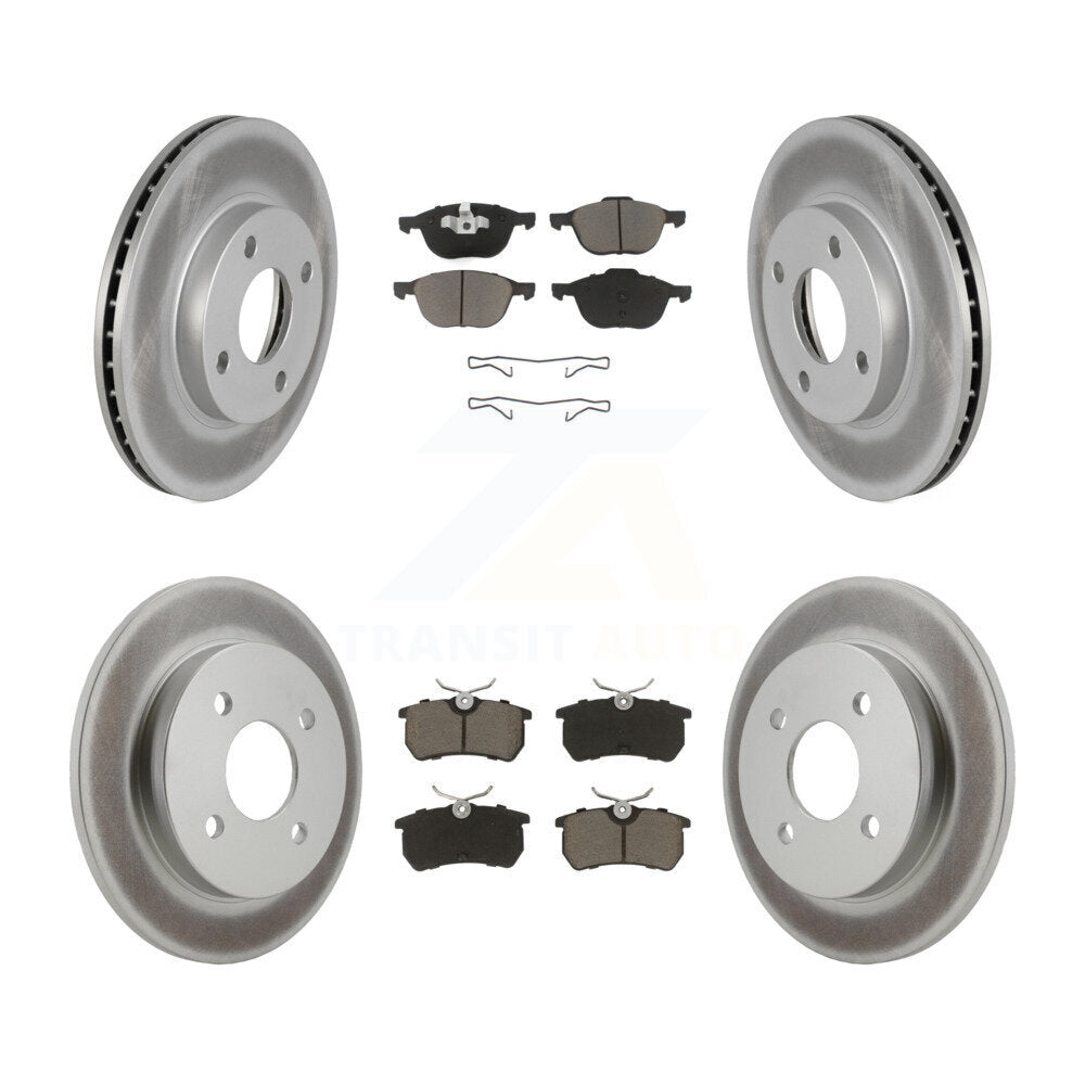 Coated Upgrade Brake Kit For 2004 Ford Focus LX/Mid/High/SE/ZTS/ZTW/ZX3/ZX5. From 04/05/04 KGC-100891 Transit Auto