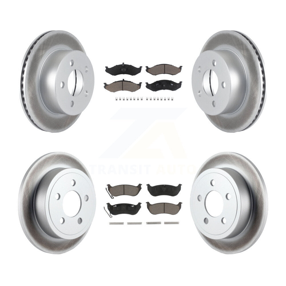 Coated Upgrade Brake Kit For 2005 Jeep TJ Disc rear brakes KGC-100932 Transit Auto
